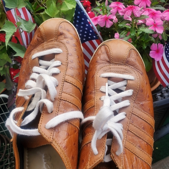 "Adidas Italia 2008 Premium Ostrich Leather | Rare Retro Sneakers" Mens size 12 - Picture 15 of 16